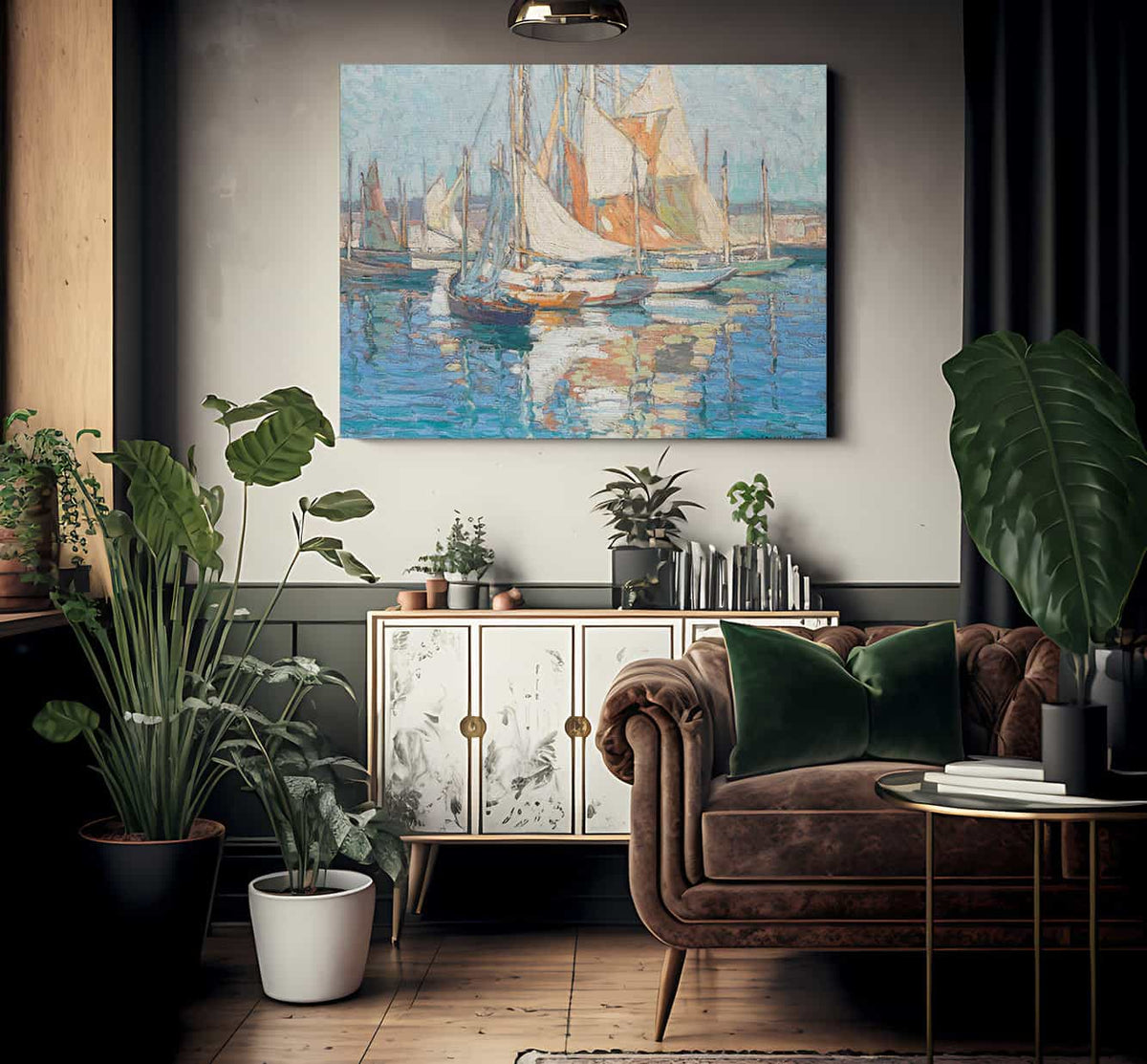 Concarneau Harbor By Edgar Payne Fine Art Print