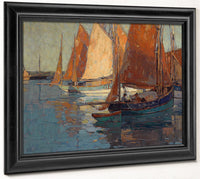 Concarneau Harbor By Edgar Payne1 Fine Art Print