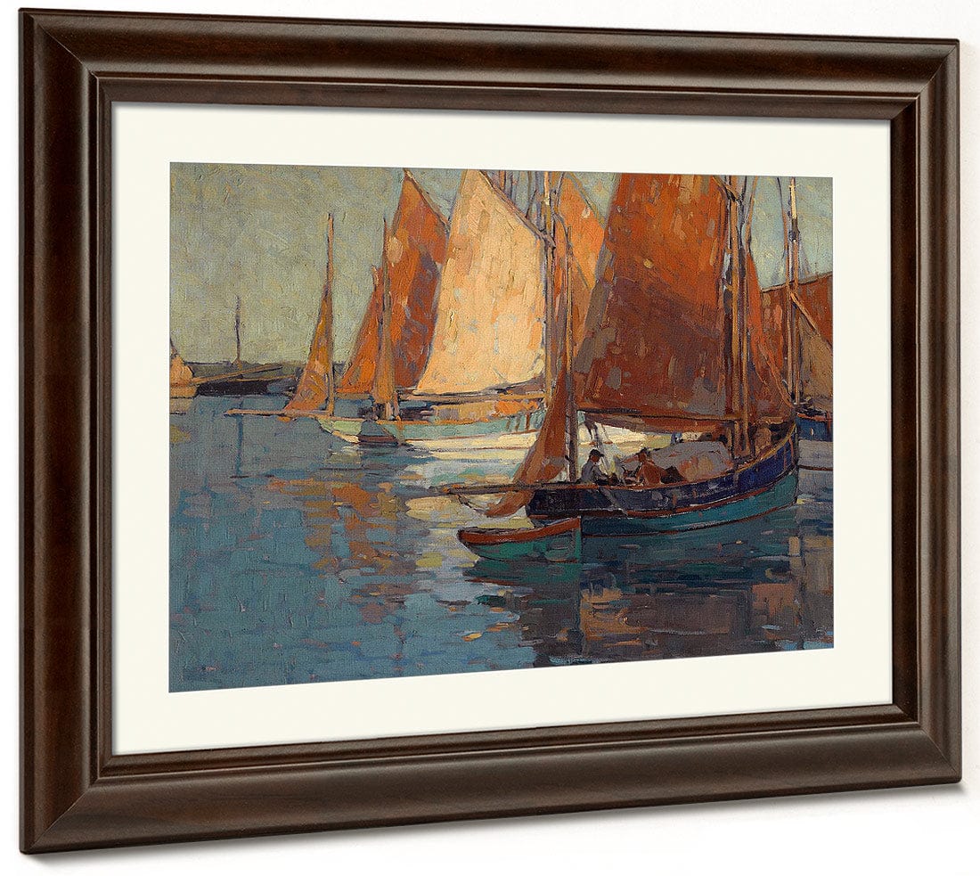 Concarneau Harbor By Edgar Payne1 Fine Art Print