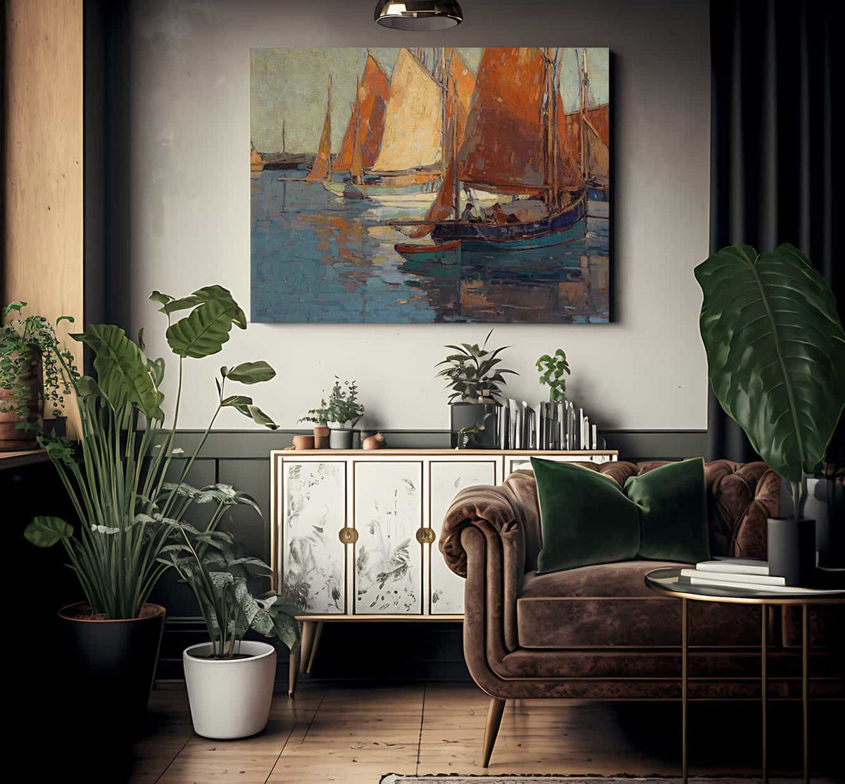 Concarneau Harbor By Edgar Payne1 Fine Art Print