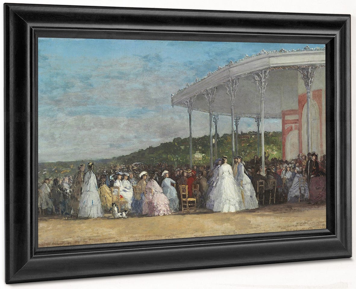 Concert At The Casino Of Deauville By Eugene Boudin Fine Art Print