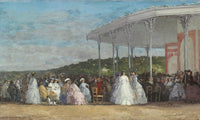 Concert At The Casino Of Deauville By Eugene Boudin Fine Art Print