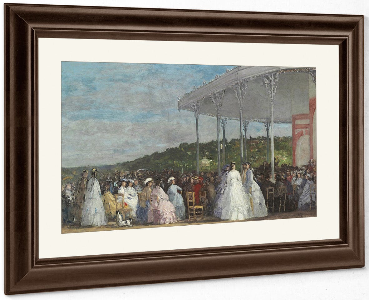 Concert At The Casino Of Deauville By Eugene Boudin Fine Art Print