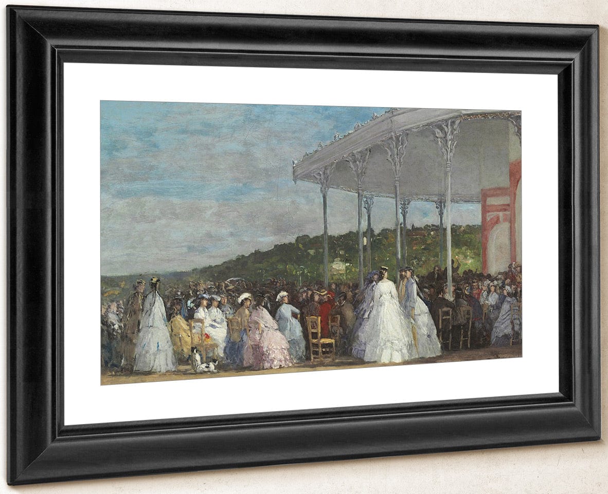 Concert At The Casino Of Deauville By Eugene Boudin Fine Art Print