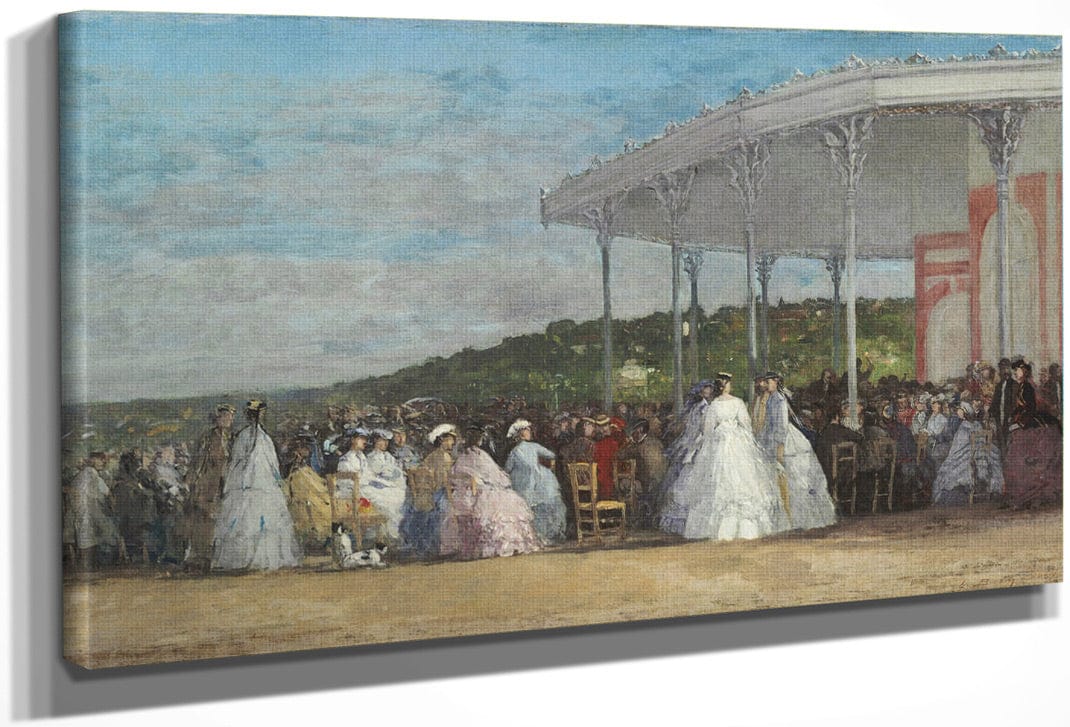 Concert At The Casino Of Deauville By Eugene Boudin Fine Art Print