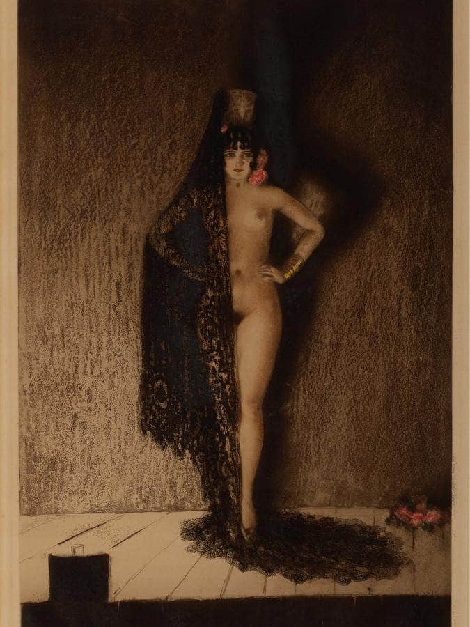 Conchita 1929 By Louis Icart Fine Art Print