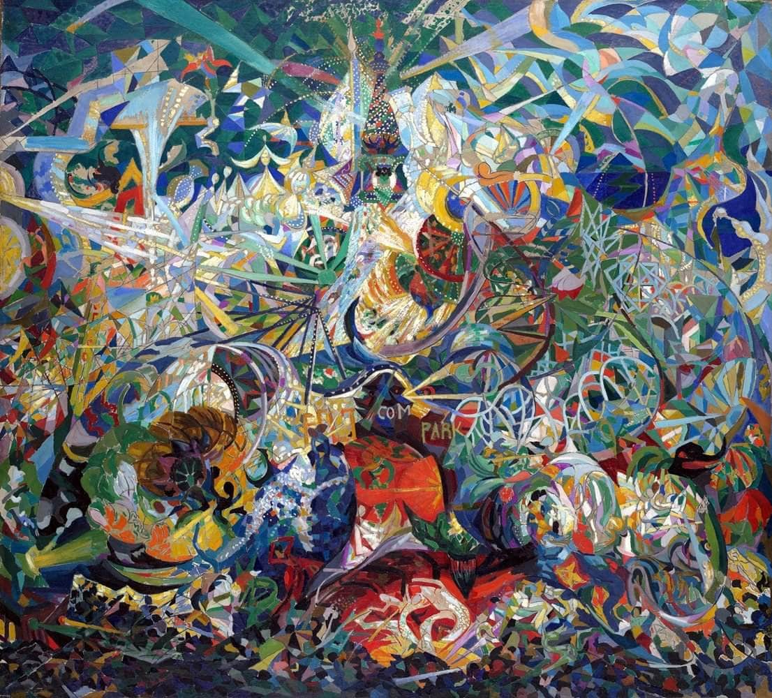 Coney Island American Dreamland Painting Joseph Stella Canvas Art Fine Art Print