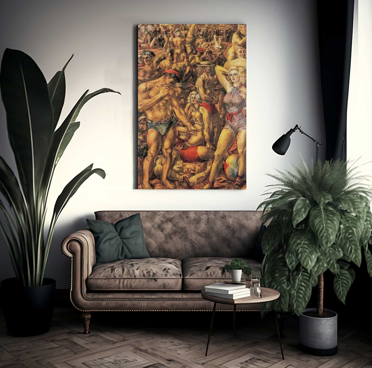 Coney Island By Reginald Marsh Fine Art Print
