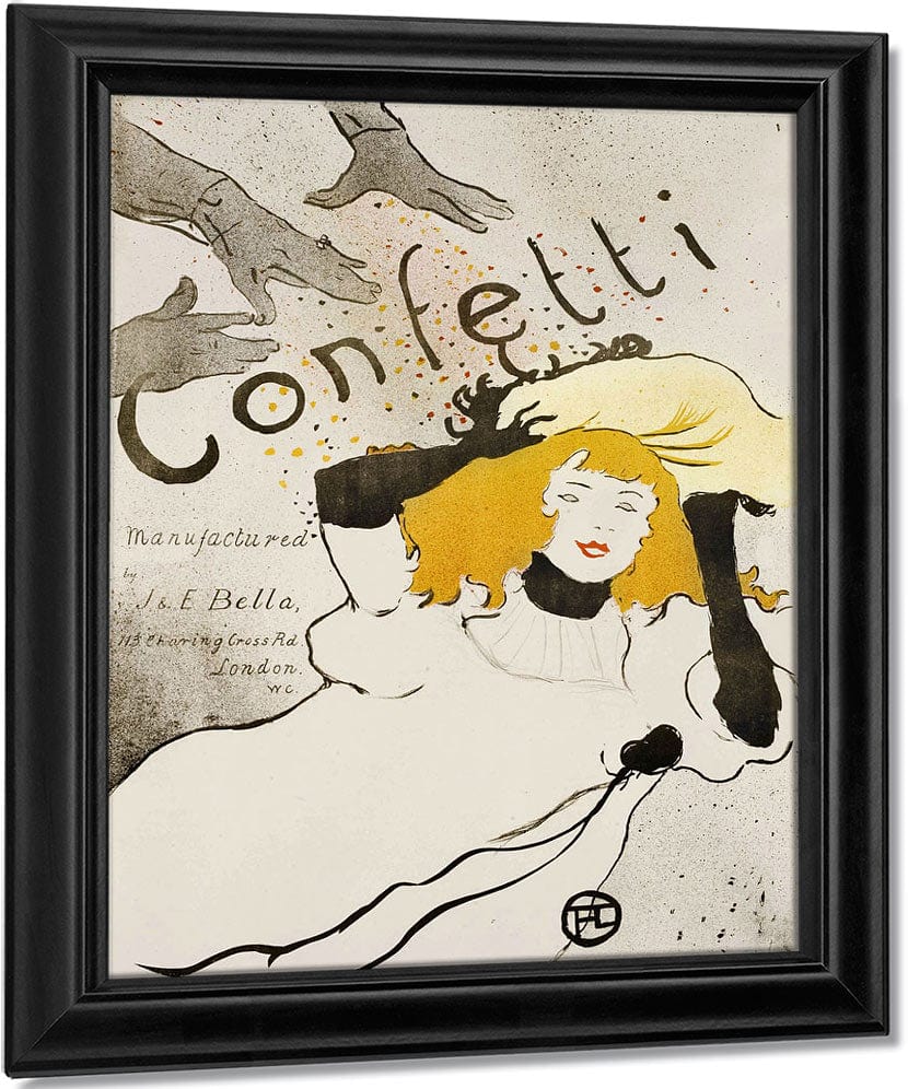 Confetti 1 By Henri Marie Raymond De Toulouse Lautrec Monfa Fine Art Print