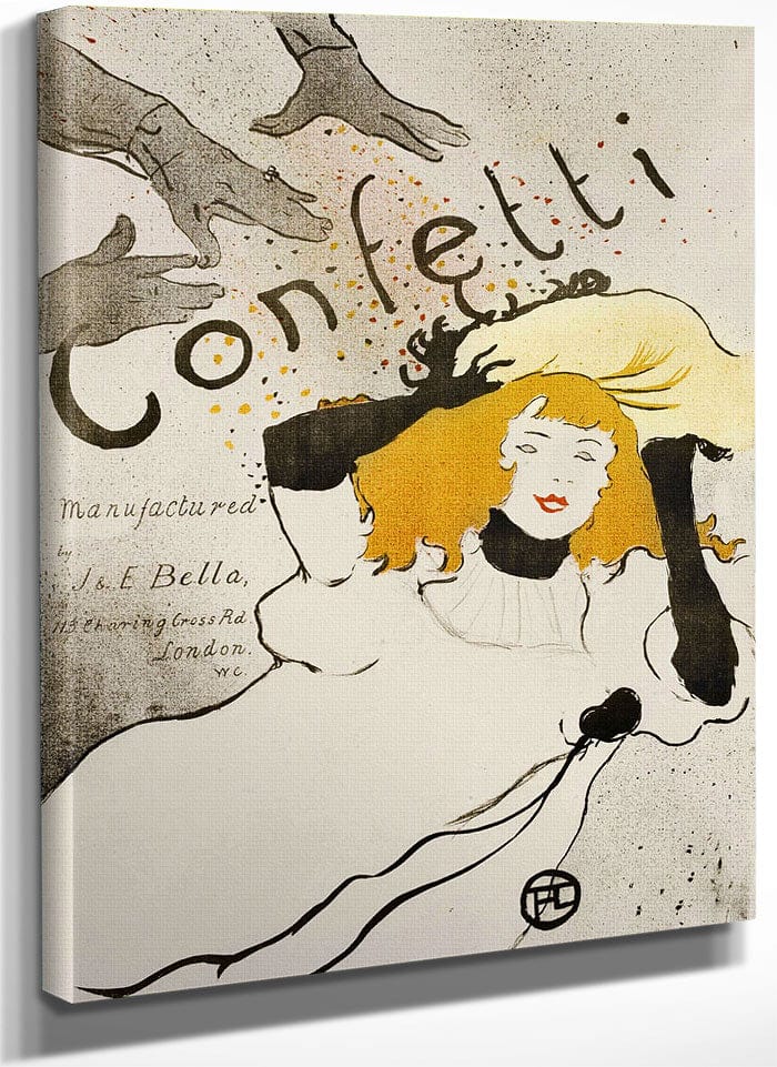 Confetti 1 By Henri Marie Raymond De Toulouse Lautrec Monfa Fine Art Print