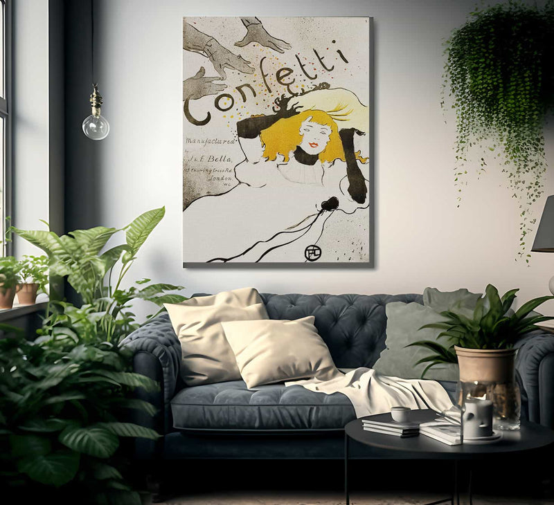 Confetti 1 By Henri Marie Raymond De Toulouse Lautrec Monfa Fine Art Print