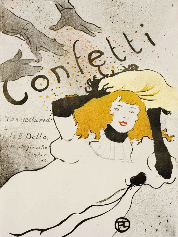 Confetti 1 By Henri Marie Raymond De Toulouse Lautrec Monfa Fine Art Print