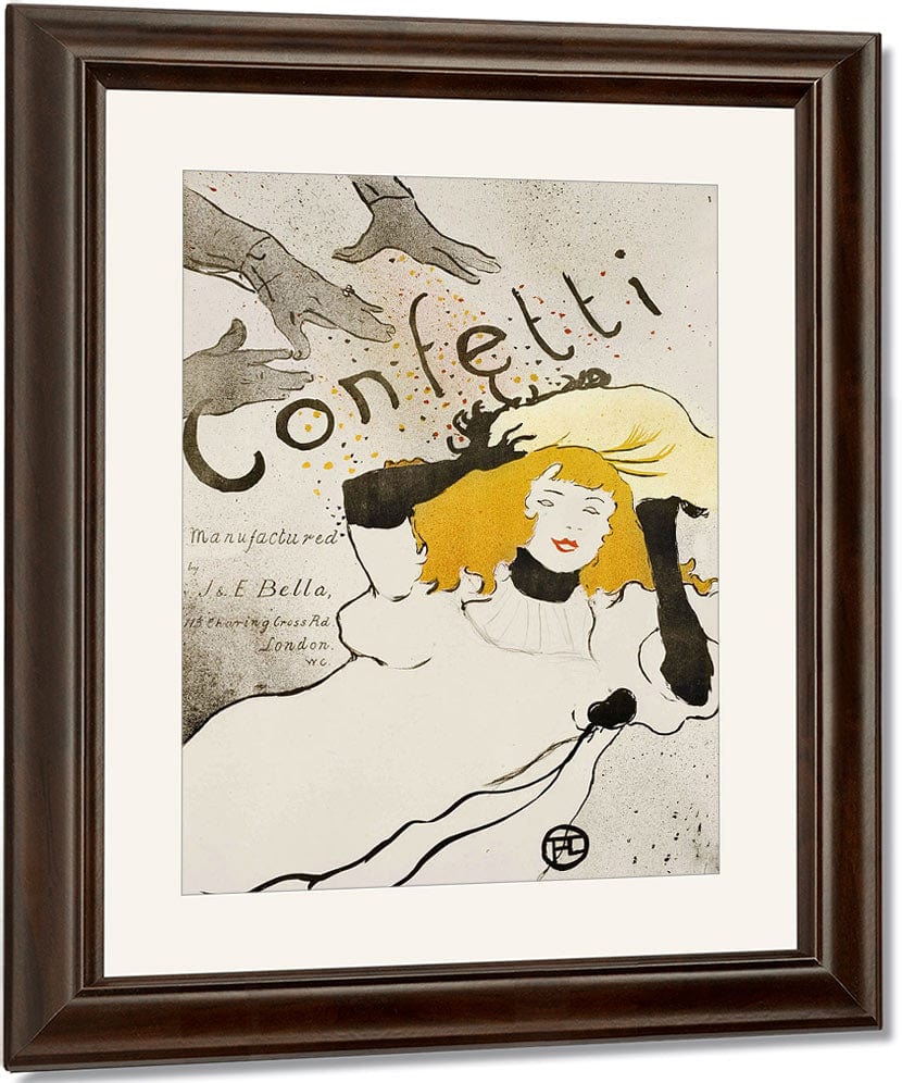 Confetti 1 By Henri Marie Raymond De Toulouse Lautrec Monfa Fine Art Print