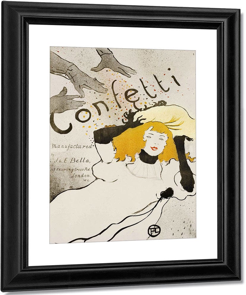 Confetti 1 By Henri Marie Raymond De Toulouse Lautrec Monfa Fine Art Print