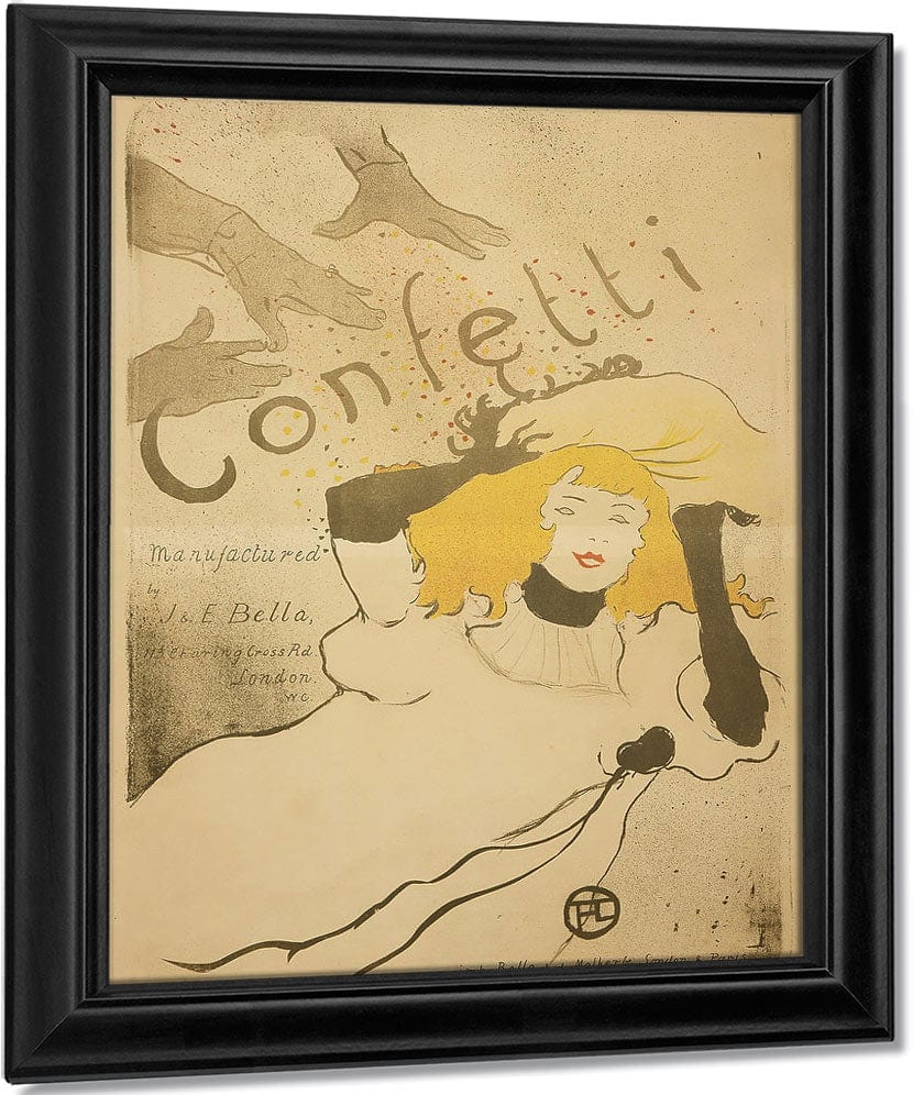 Confetti 2 By Henri Marie Raymond De Toulouse Lautrec Monfa Fine Art Print
