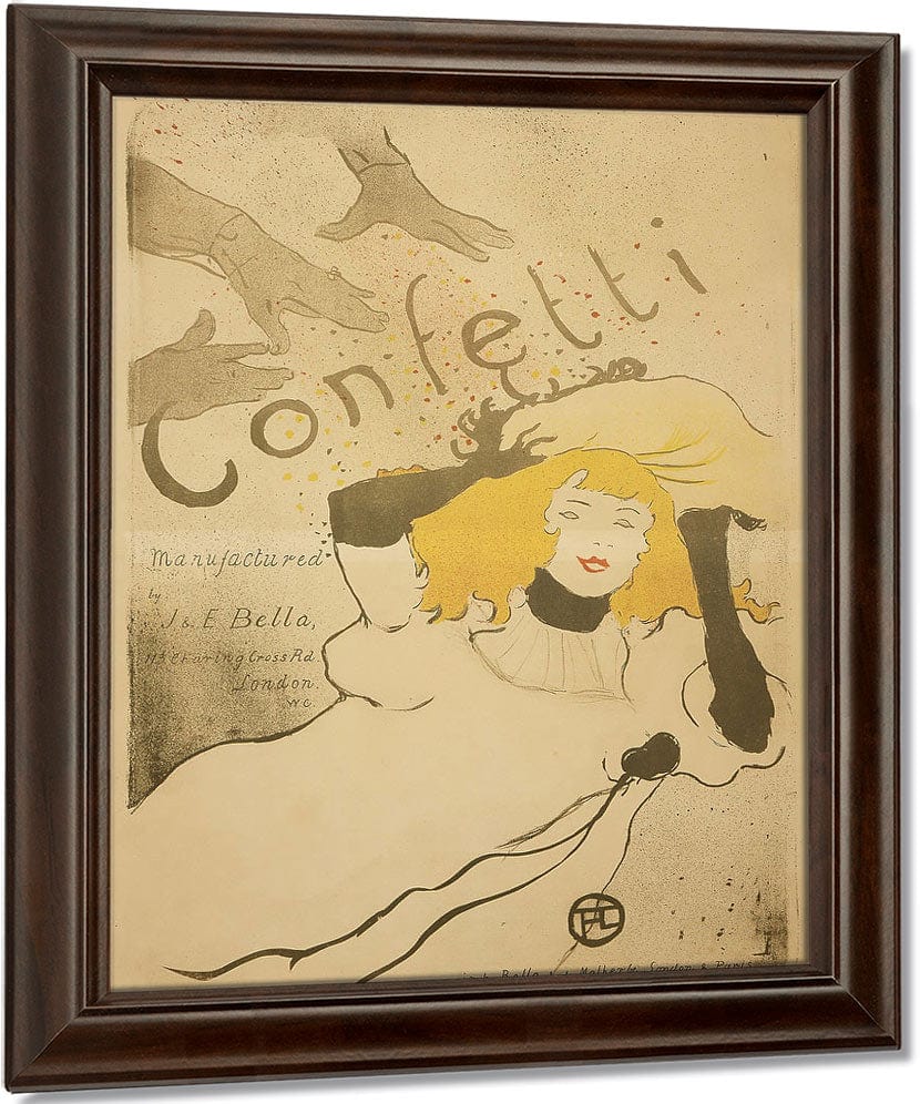 Confetti 2 By Henri Marie Raymond De Toulouse Lautrec Monfa Fine Art Print