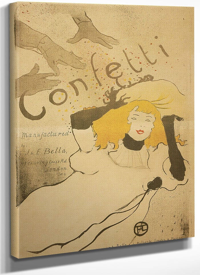 Confetti 2 By Henri Marie Raymond De Toulouse Lautrec Monfa Fine Art Print