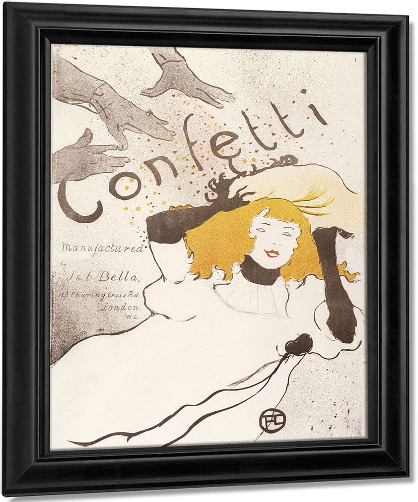 Confetti By Henri Marie Raymond De Toulouse Lautrec Monfa Fine Art Print