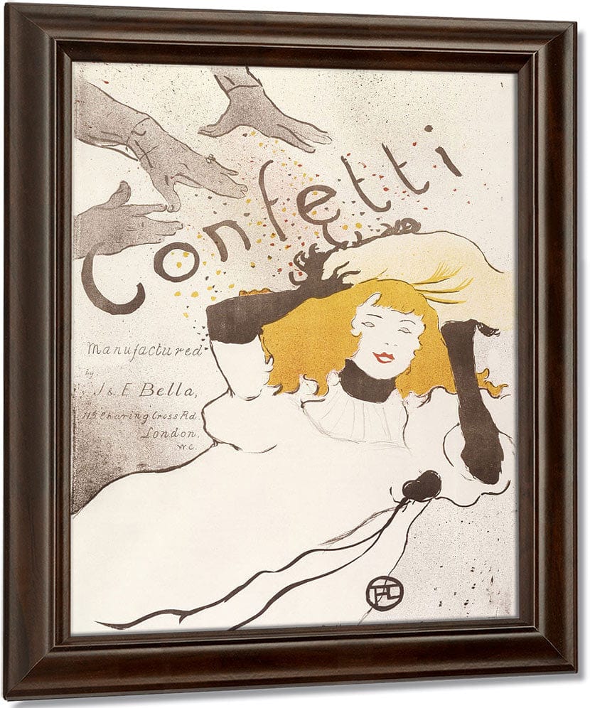 Confetti By Henri Marie Raymond De Toulouse Lautrec Monfa Fine Art Print