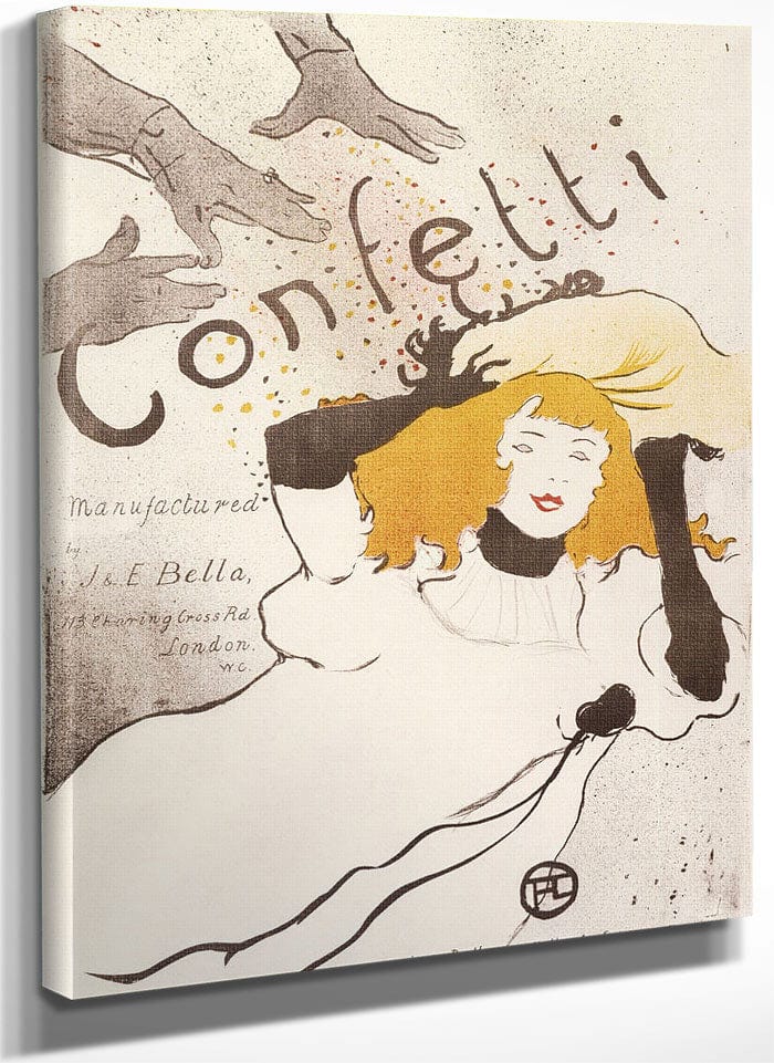 Confetti By Henri Marie Raymond De Toulouse Lautrec Monfa Fine Art Print