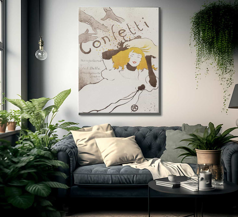 Confetti By Henri Marie Raymond De Toulouse Lautrec Monfa Fine Art Print