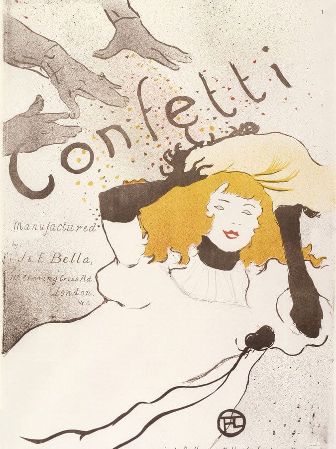 Confetti By Henri Marie Raymond De Toulouse Lautrec Monfa Fine Art Print