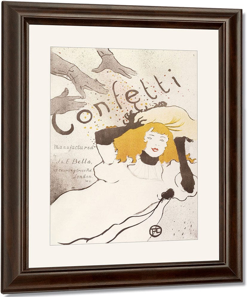 Confetti By Henri Marie Raymond De Toulouse Lautrec Monfa Fine Art Print