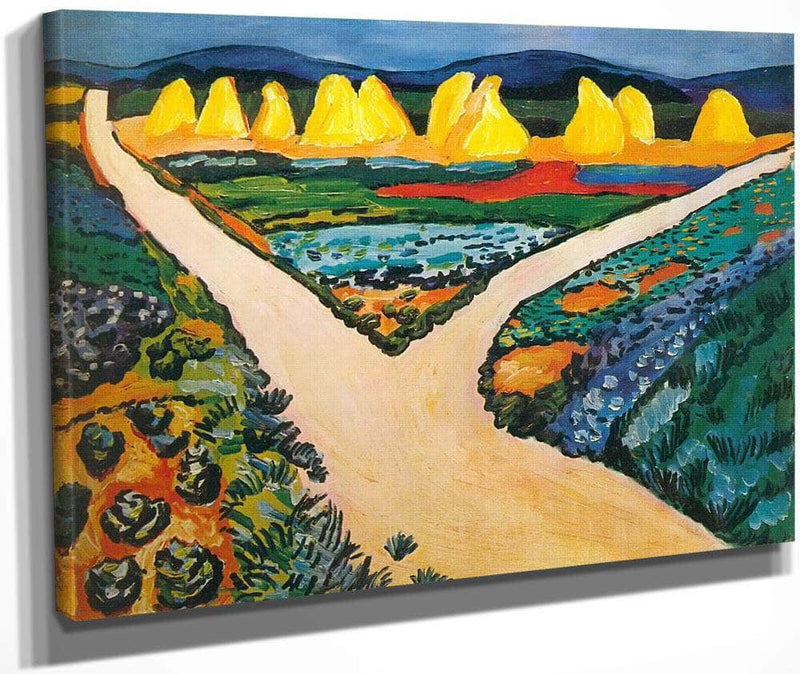 Confluence Point By August Macke Fine Art Print