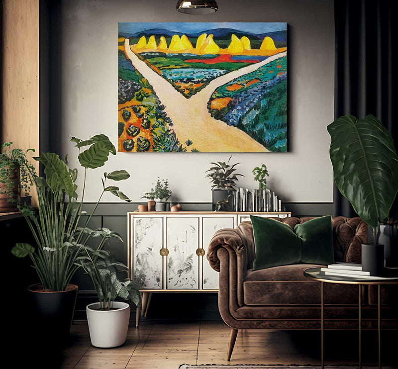 Confluence Point By August Macke Fine Art Print