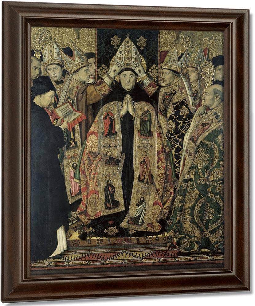 Consagracio De Sant Agusti By Jaime Huguet Fine Art Print