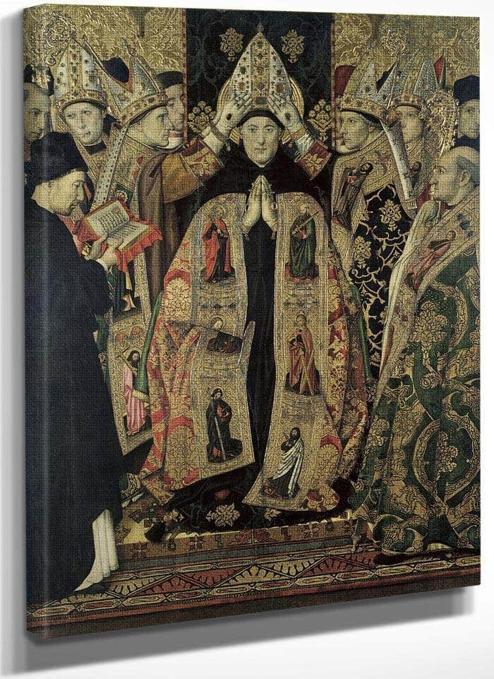 Consagracio De Sant Agusti By Jaime Huguet Fine Art Print