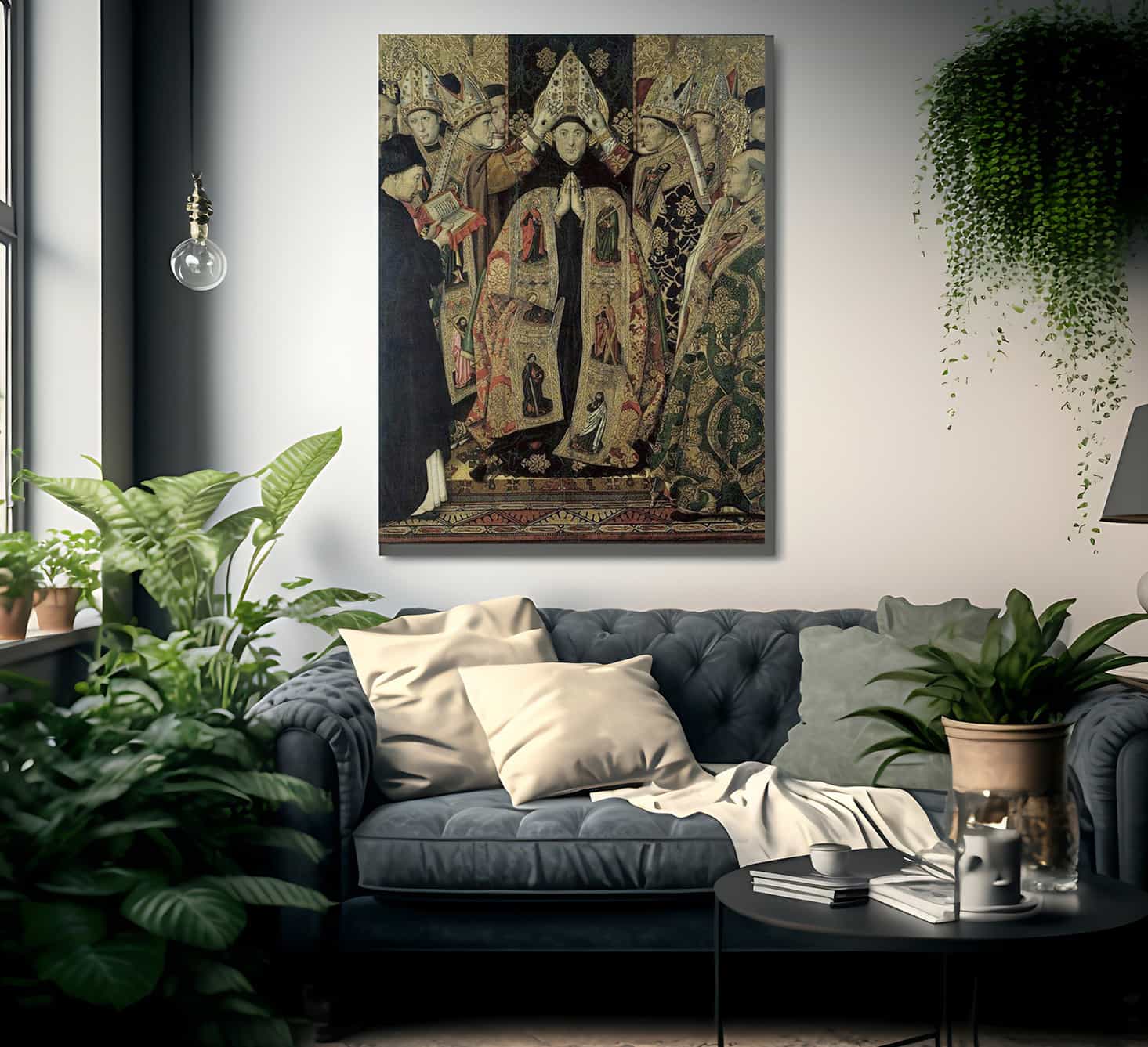 Consagracio De Sant Agusti By Jaime Huguet Fine Art Print