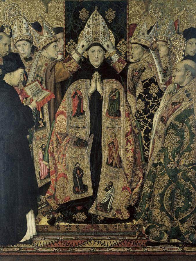 Consagracio De Sant Agusti By Jaime Huguet Fine Art Print