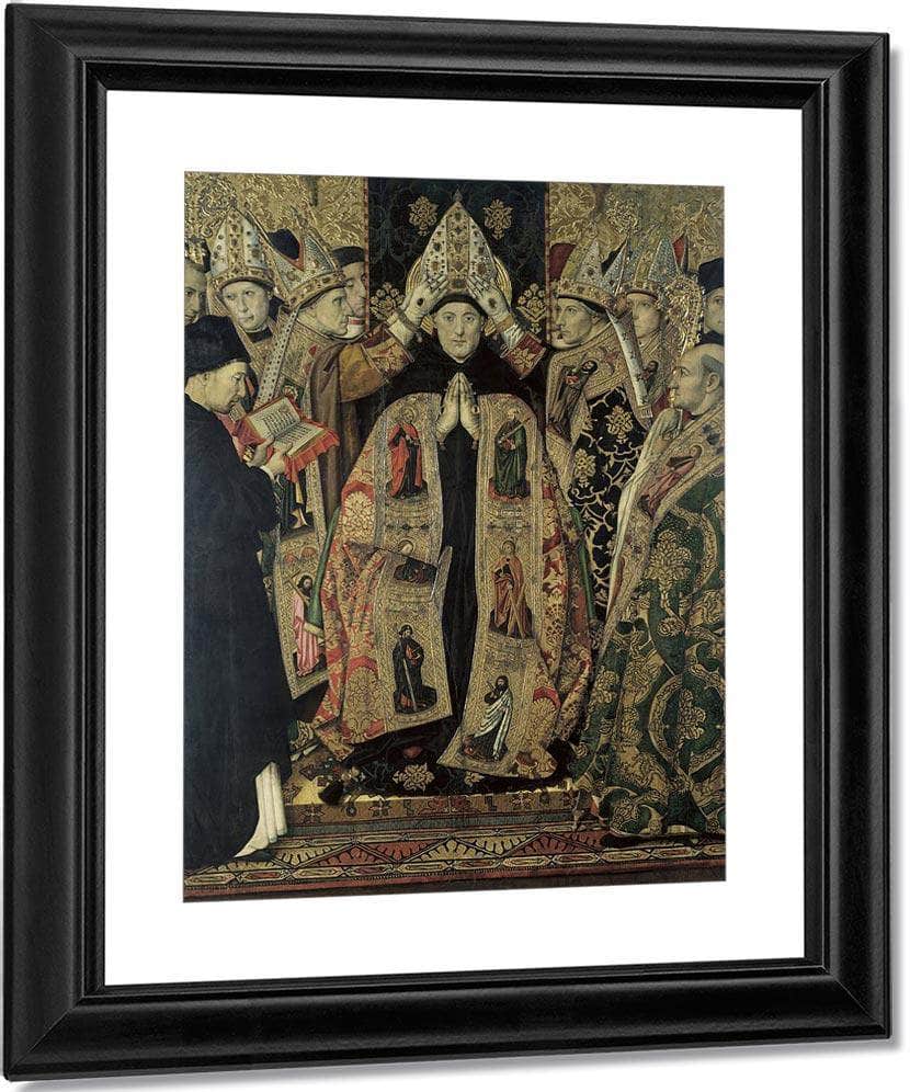 Consagracio De Sant Agusti By Jaime Huguet Fine Art Print