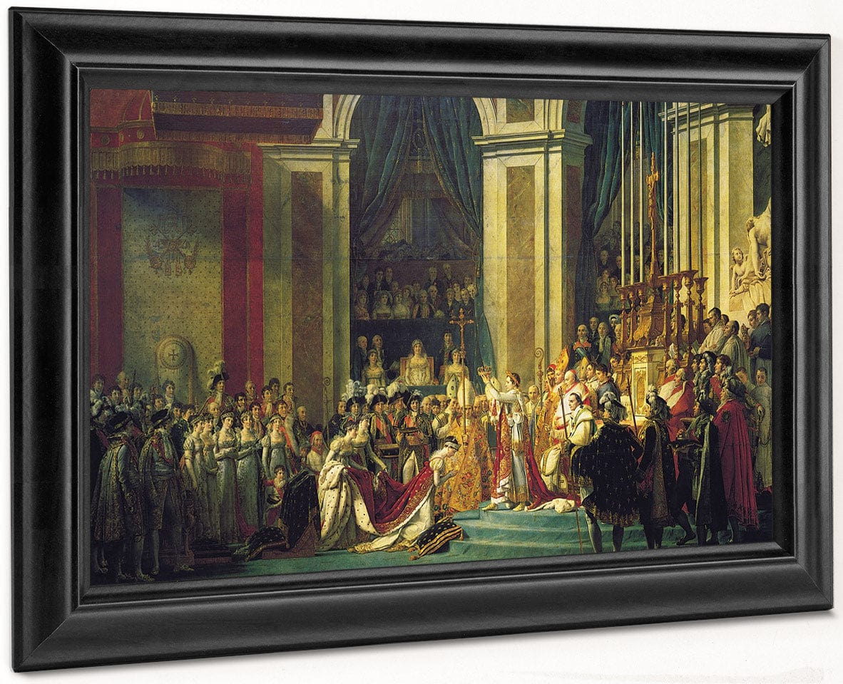 Consecration Of The Emperor Napoleon I And Coronation Of The Empress Josephine 1807 By Jacques Louis David Fine Art Print