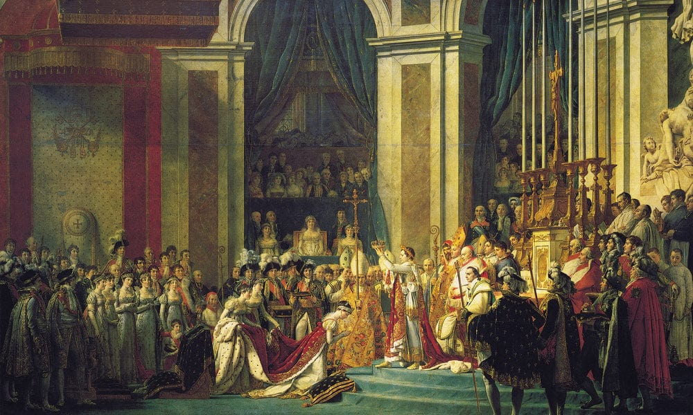 Consecration Of The Emperor Napoleon I And Coronation Of The Empress Josephine 1807 By Jacques Louis David Fine Art Print
