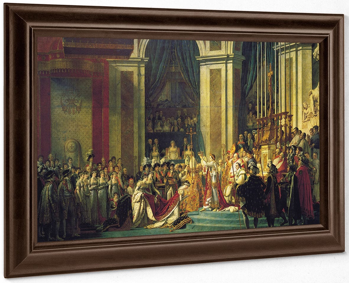 Consecration Of The Emperor Napoleon I And Coronation Of The Empress Josephine 1807 By Jacques Louis David Fine Art Print