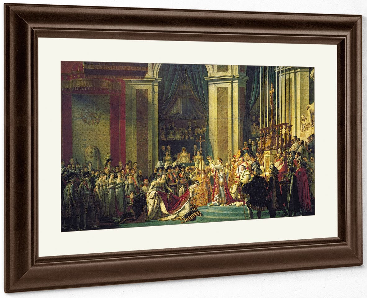 Consecration Of The Emperor Napoleon I And Coronation Of The Empress Josephine 1807 By Jacques Louis David Fine Art Print