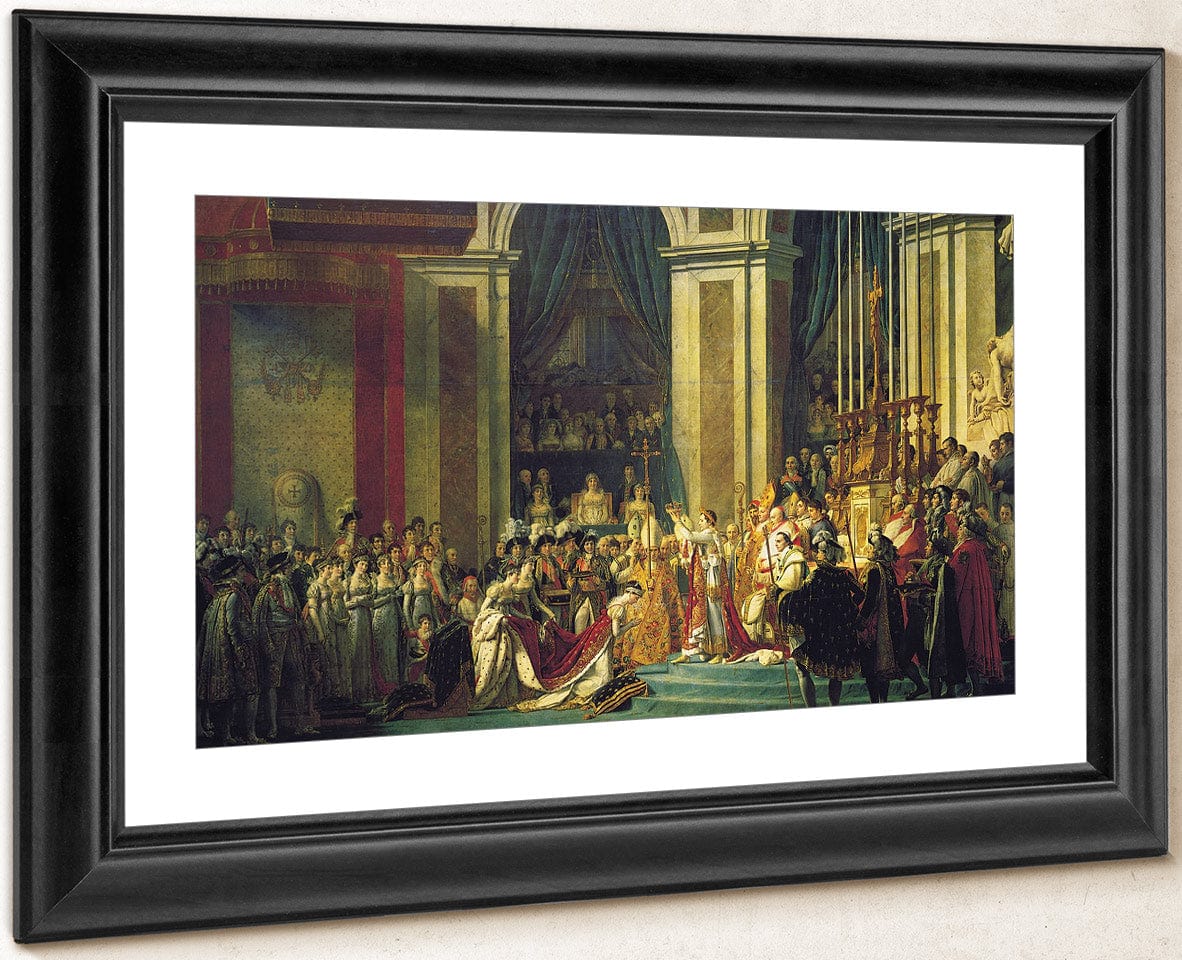 Consecration Of The Emperor Napoleon I And Coronation Of The Empress Josephine 1807 By Jacques Louis David Fine Art Print
