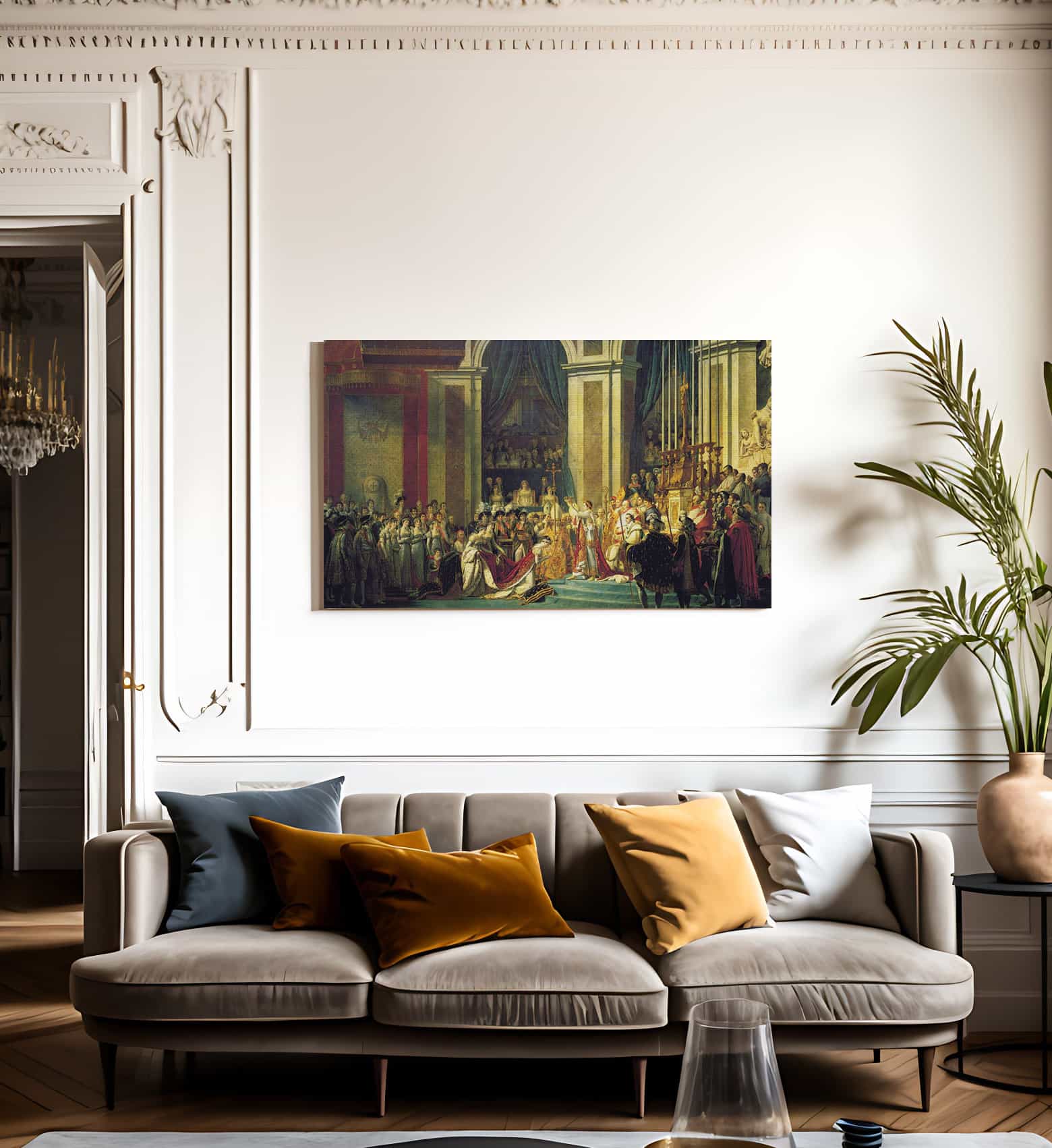 Consecration Of The Emperor Napoleon I And Coronation Of The Empress Josephine 1807 By Jacques Louis David Fine Art Print
