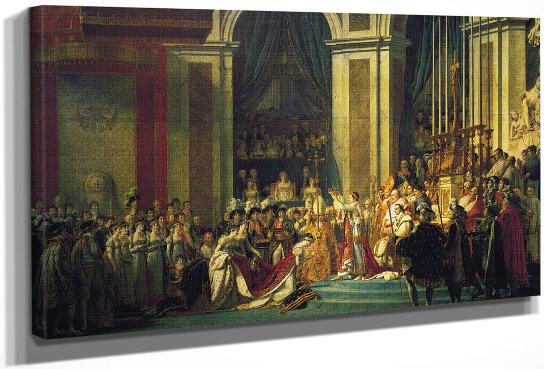 Consecration Of The Emperor Napoleon I And Coronation Of The Empress Josephine 1807 By Jacques Louis David Fine Art Print