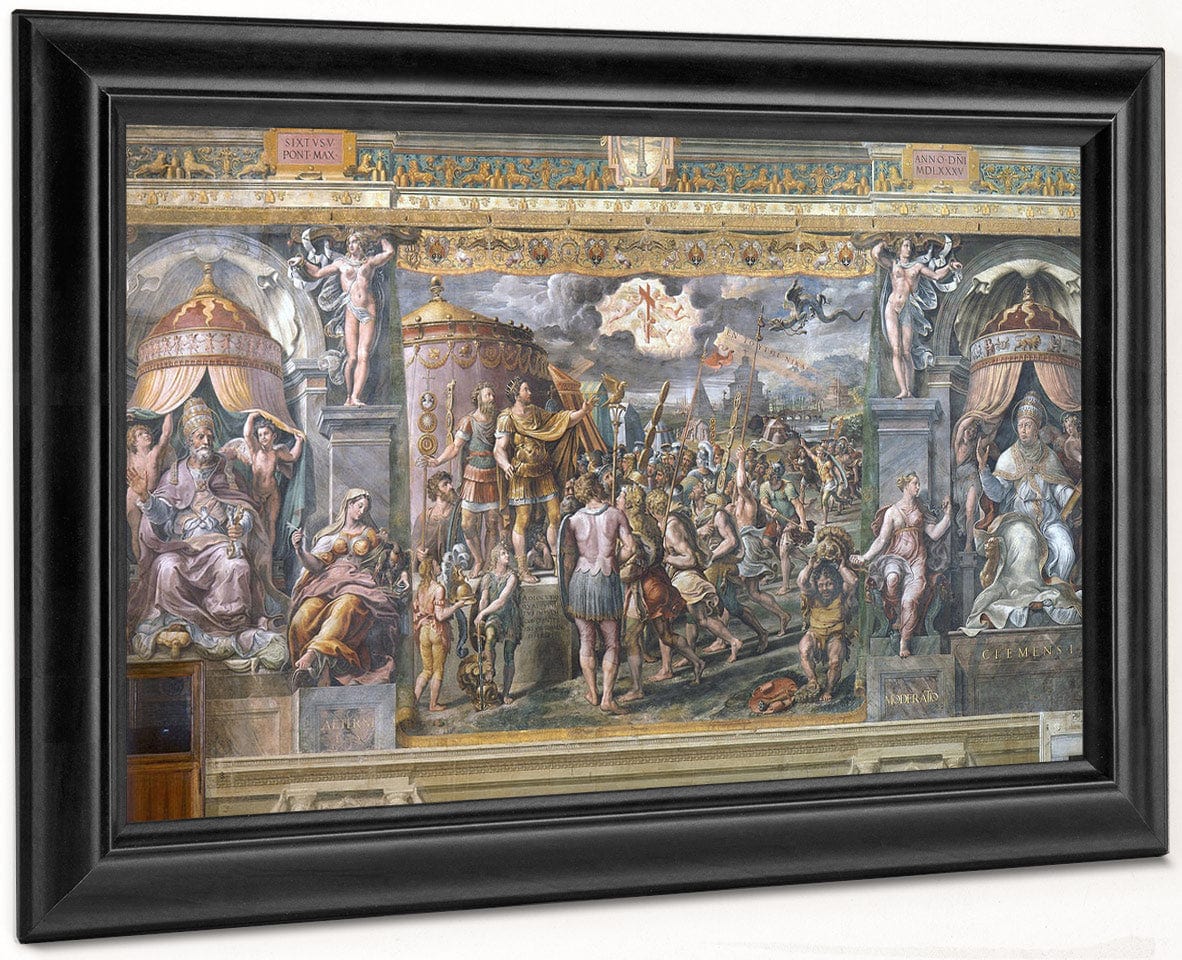 Constantine's Vision Of The Cross By Raphael Fine Art Print