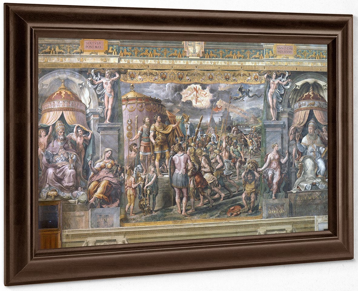 Constantine's Vision Of The Cross By Raphael Fine Art Print
