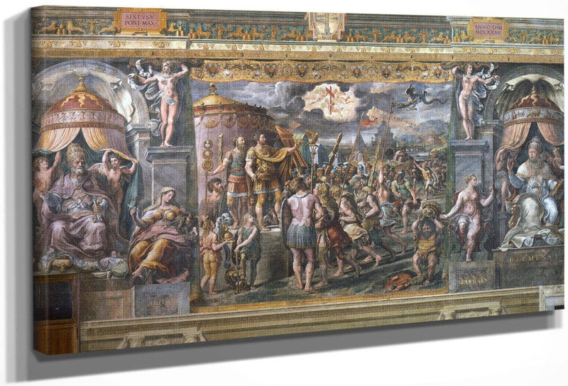 Constantine's Vision Of The Cross By Raphael Fine Art Print