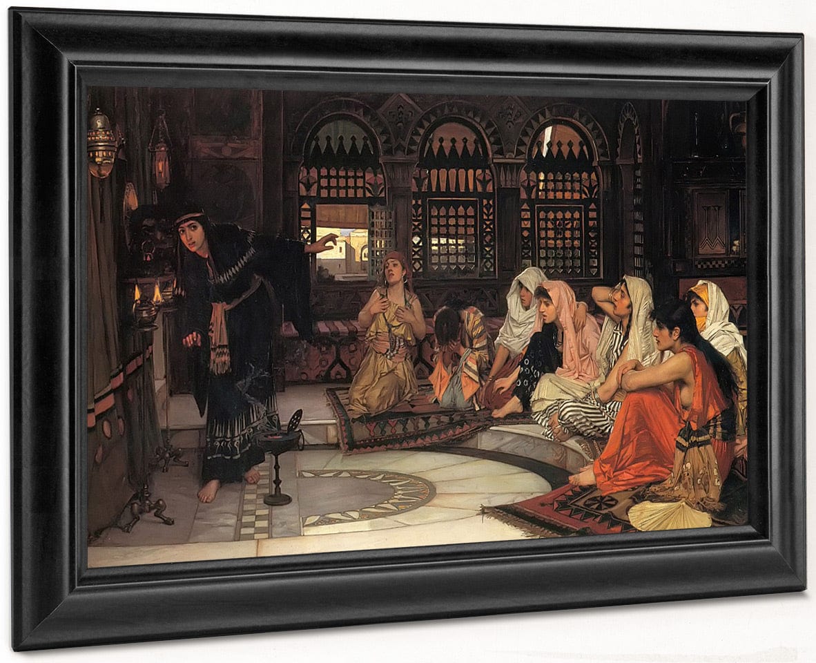 Consulting The Oracle By John Waterhouse Fine Art Print