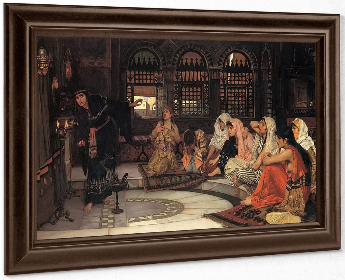 Consulting The Oracle By John Waterhouse Fine Art Print