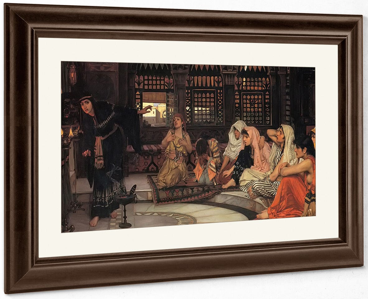 Consulting The Oracle By John Waterhouse Fine Art Print