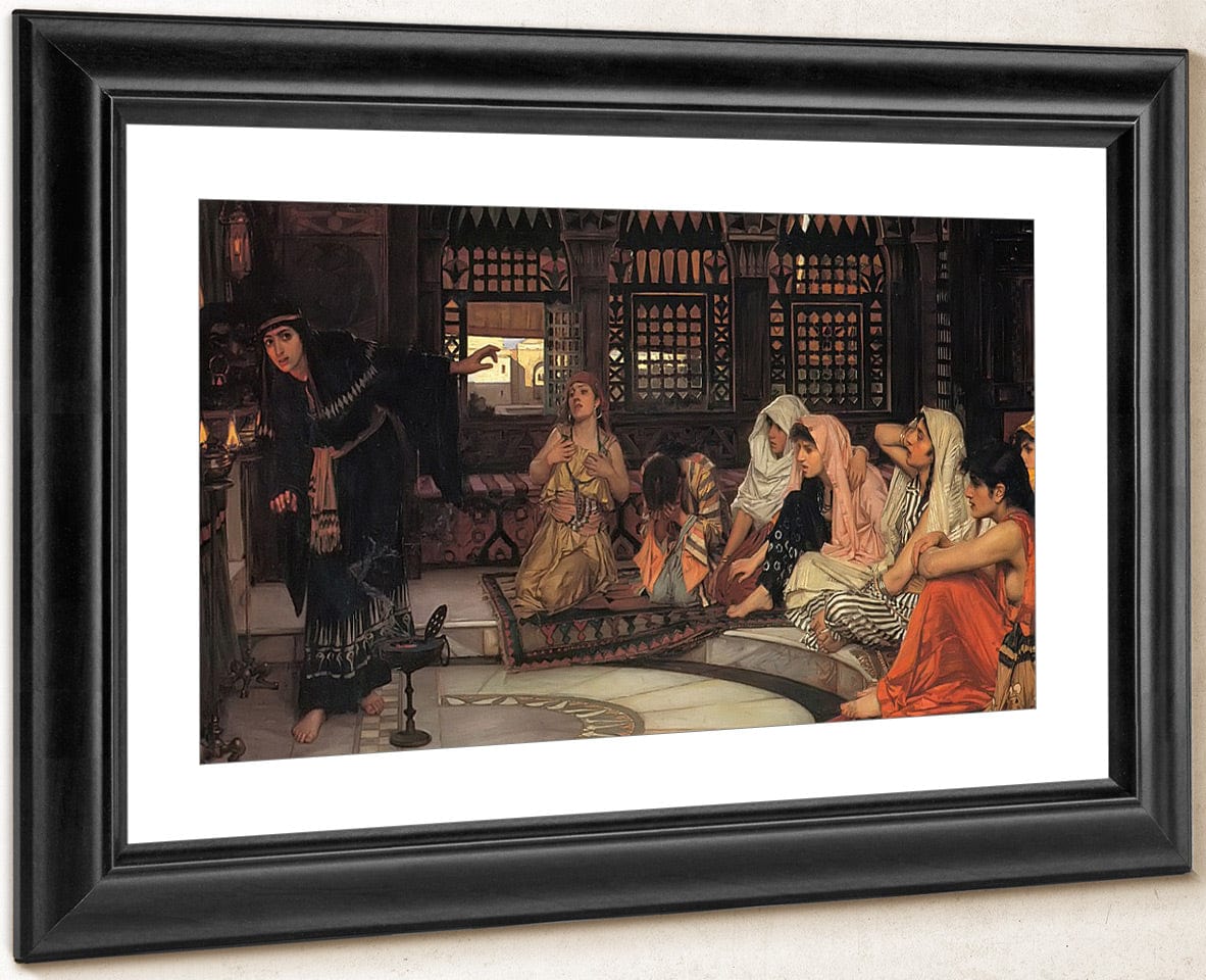 Consulting The Oracle By John Waterhouse Fine Art Print