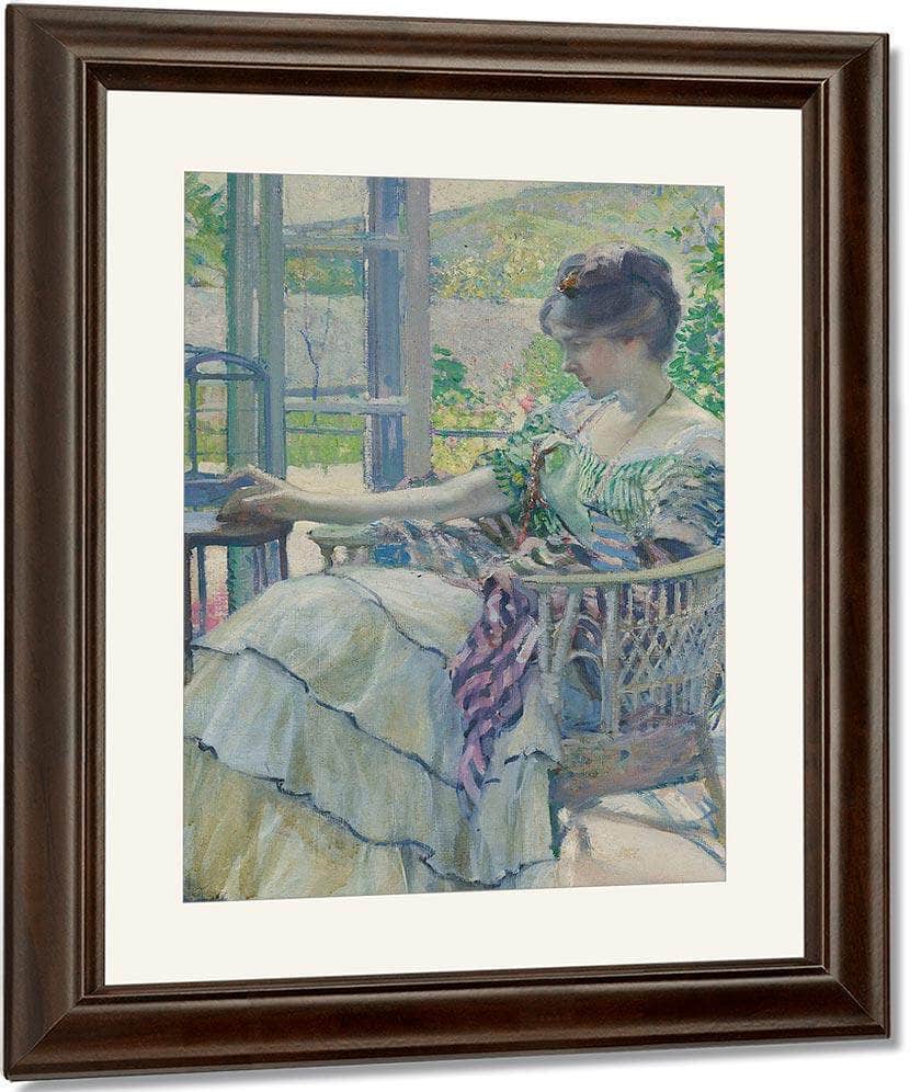 Contemplation (Woman Seated Next To Birdcage) By Richard Edward Miller Fine Art Print