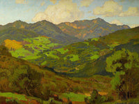 Converging Fields (Mountains Of Malibu) By William Wendt Fine Art Print